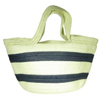 (BOLSO DE RAFIA RAYADO 